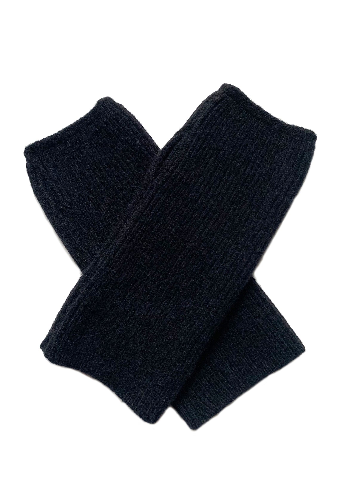 Recycled cashmere Arm Warmers | Black