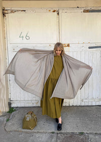 Oversize Mohair Scarf | Dove Grey