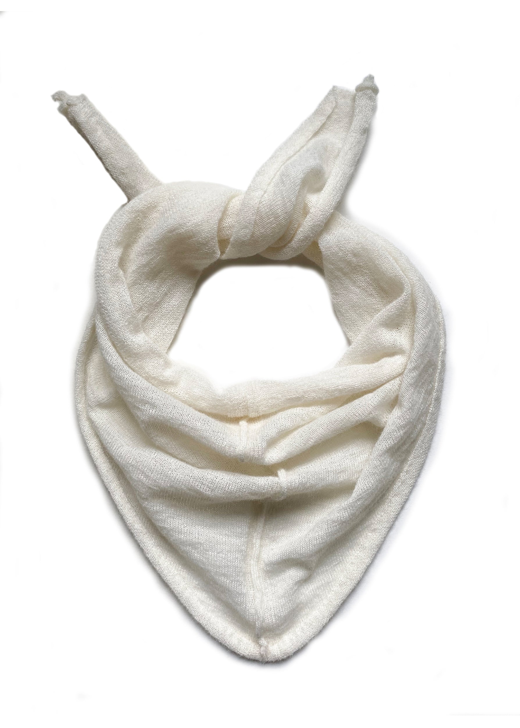 Triangle Necktie Scarf | Chalk White