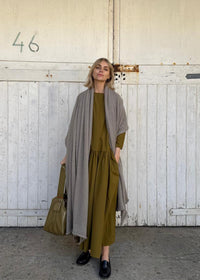 Oversize Mohair Scarf | Dove Grey