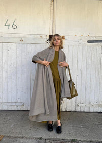 Oversize Mohair Scarf | Dove Grey