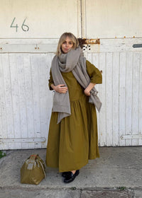 Oversize Mohair Scarf | Dove Grey