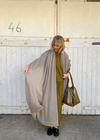 Oversize Mohair Scarf | Dove Grey