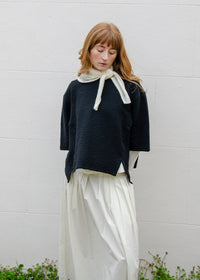 Triangle Necktie Scarf | Chalk White