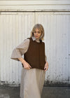 Alex Crop Mohair Vest Top | Spice Brown