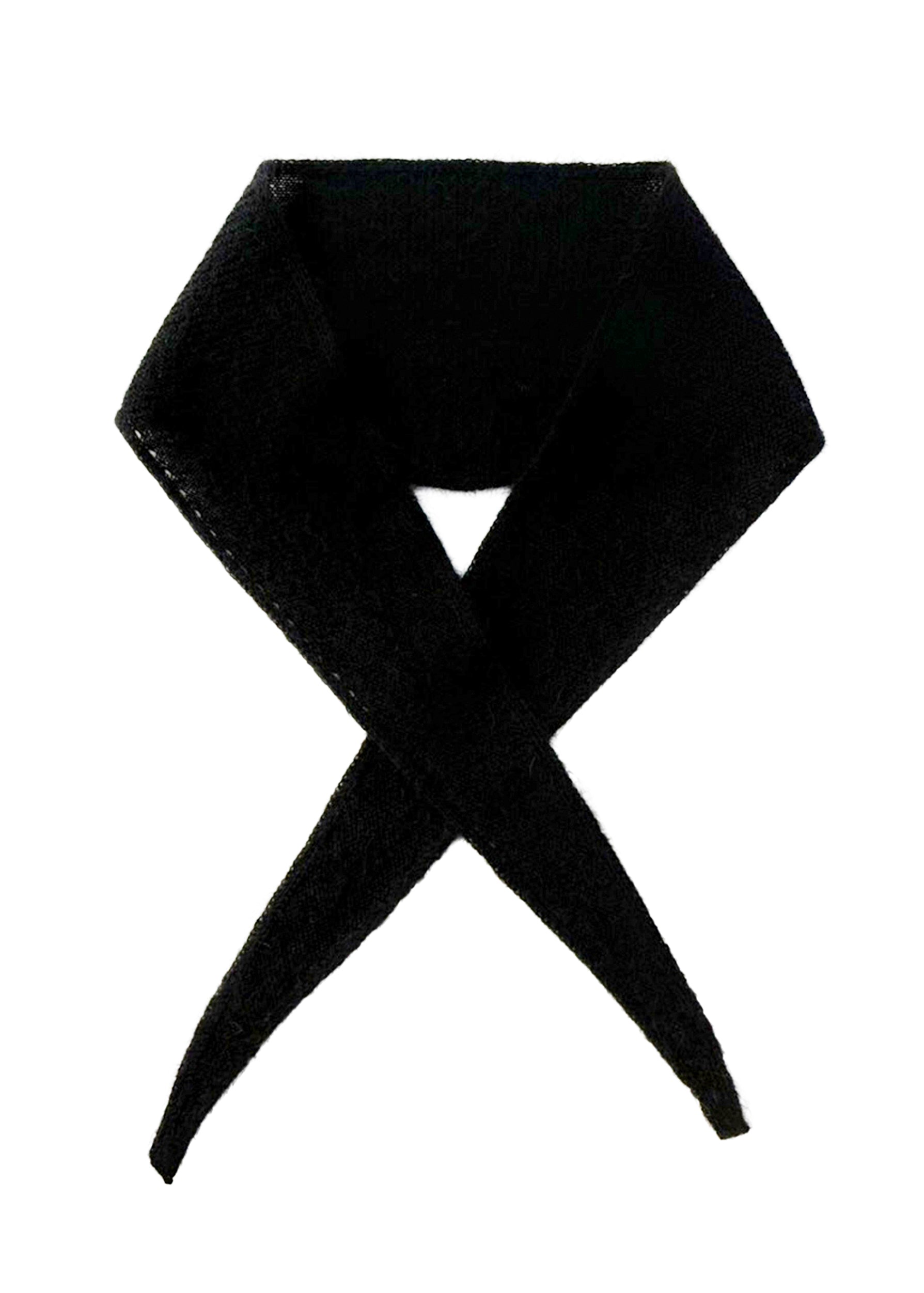 Eco Mohair Necktie | Black