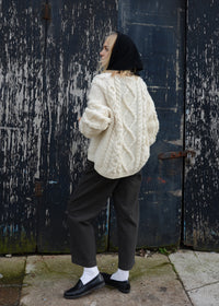 Cashmere necktie Scarf | Black