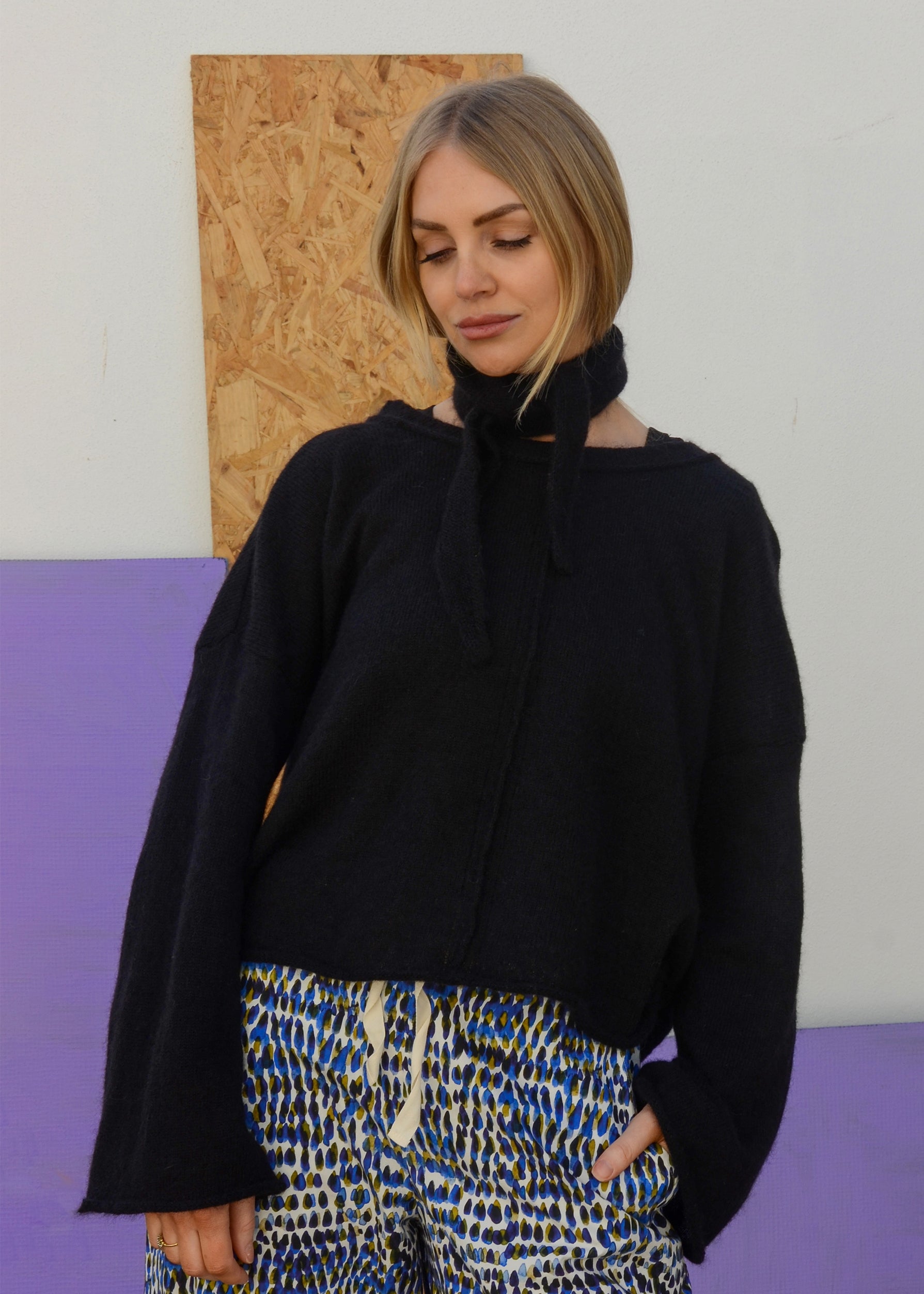 Eco Mohair Sweater | Black