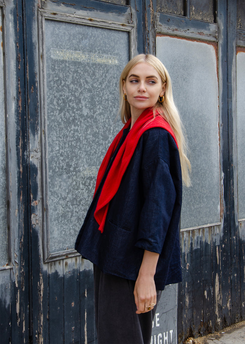 Cashmere Necktie | Bright Red