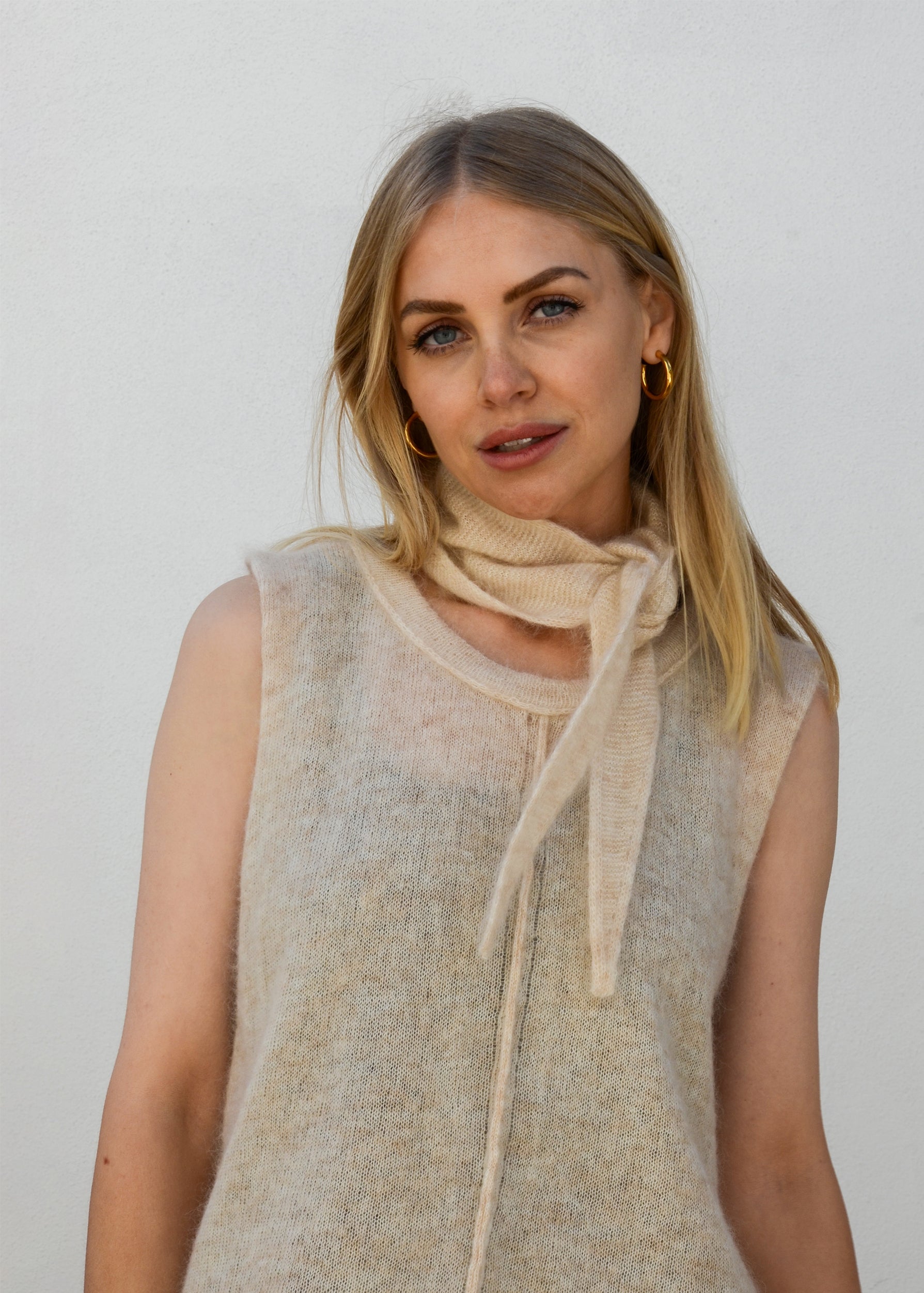 Eco Mohair Necktie | Buttermilk