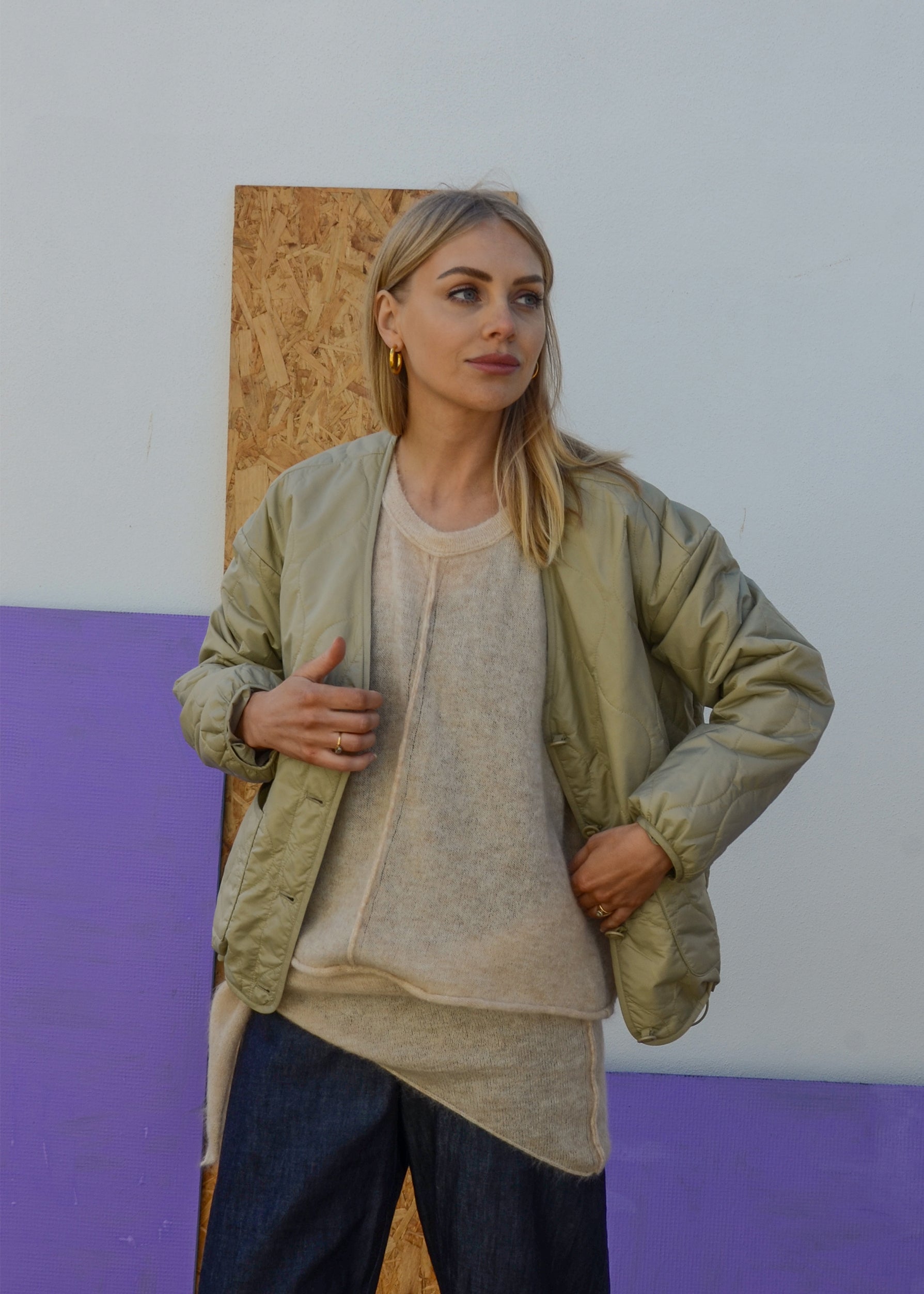 Eco Mohair Vest Top | Buttermilk