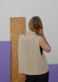 Eco Mohair Vest Top | Buttermilk