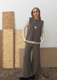 Cashmere Trouser | Mushroom