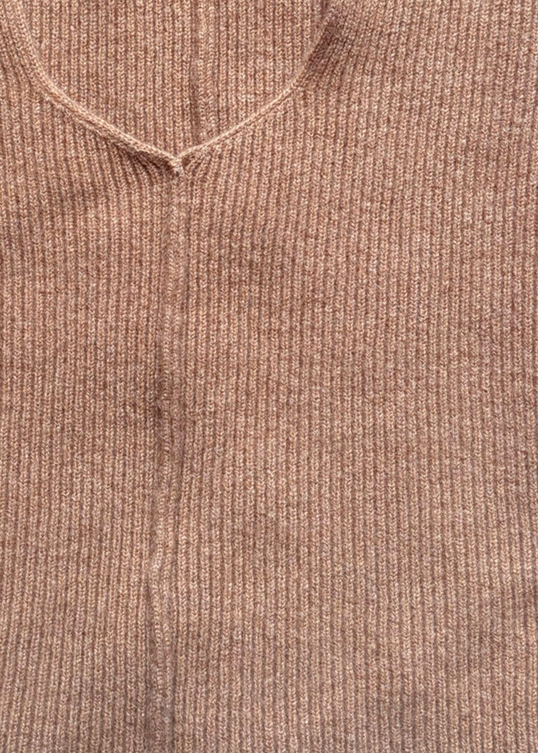 Cashmere Rib Hood | Caramel