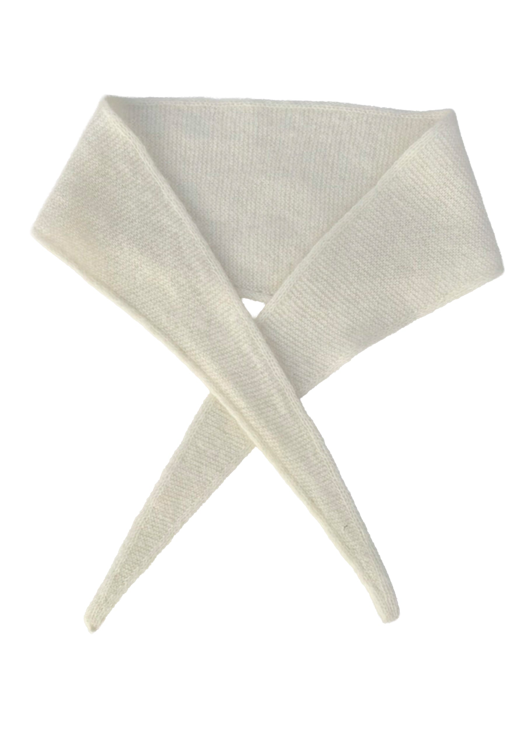 Eco Mohair Necktie | Chalk White