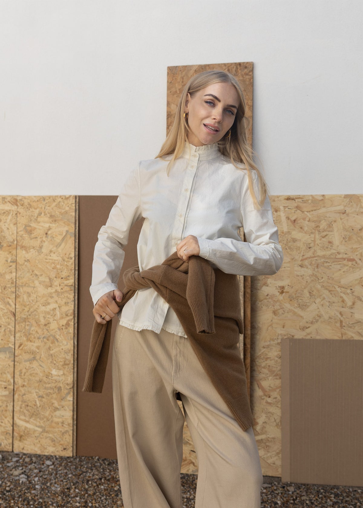 High Neck Cashmere Sweater | Gingerbread