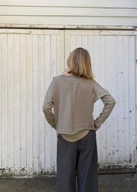 Alex Mohair Crop Vest Top | Dove Grey