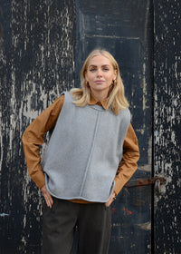 Cashmere Vest Top | Grey