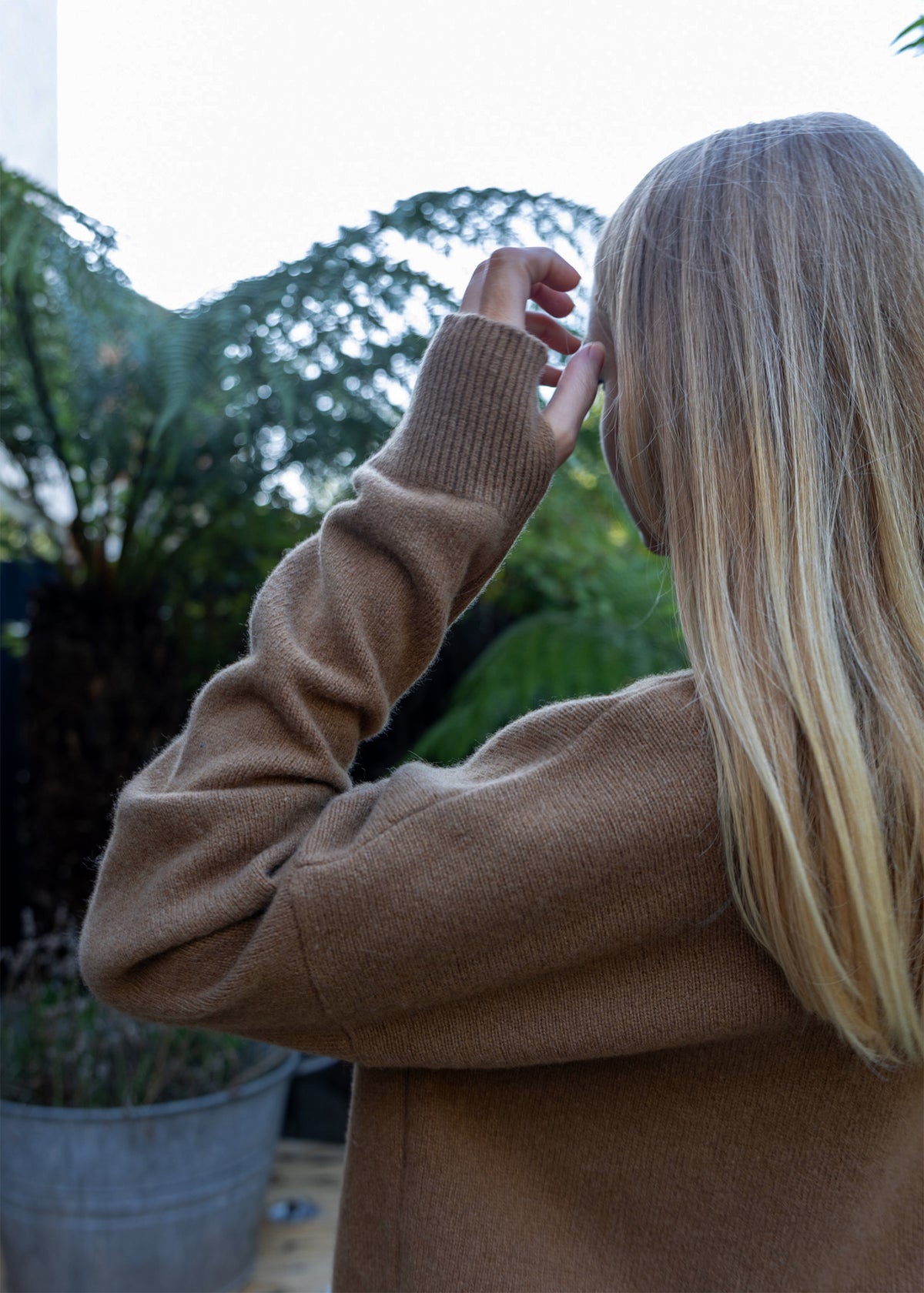 High Neck Cashmere Sweater | Gingerbread