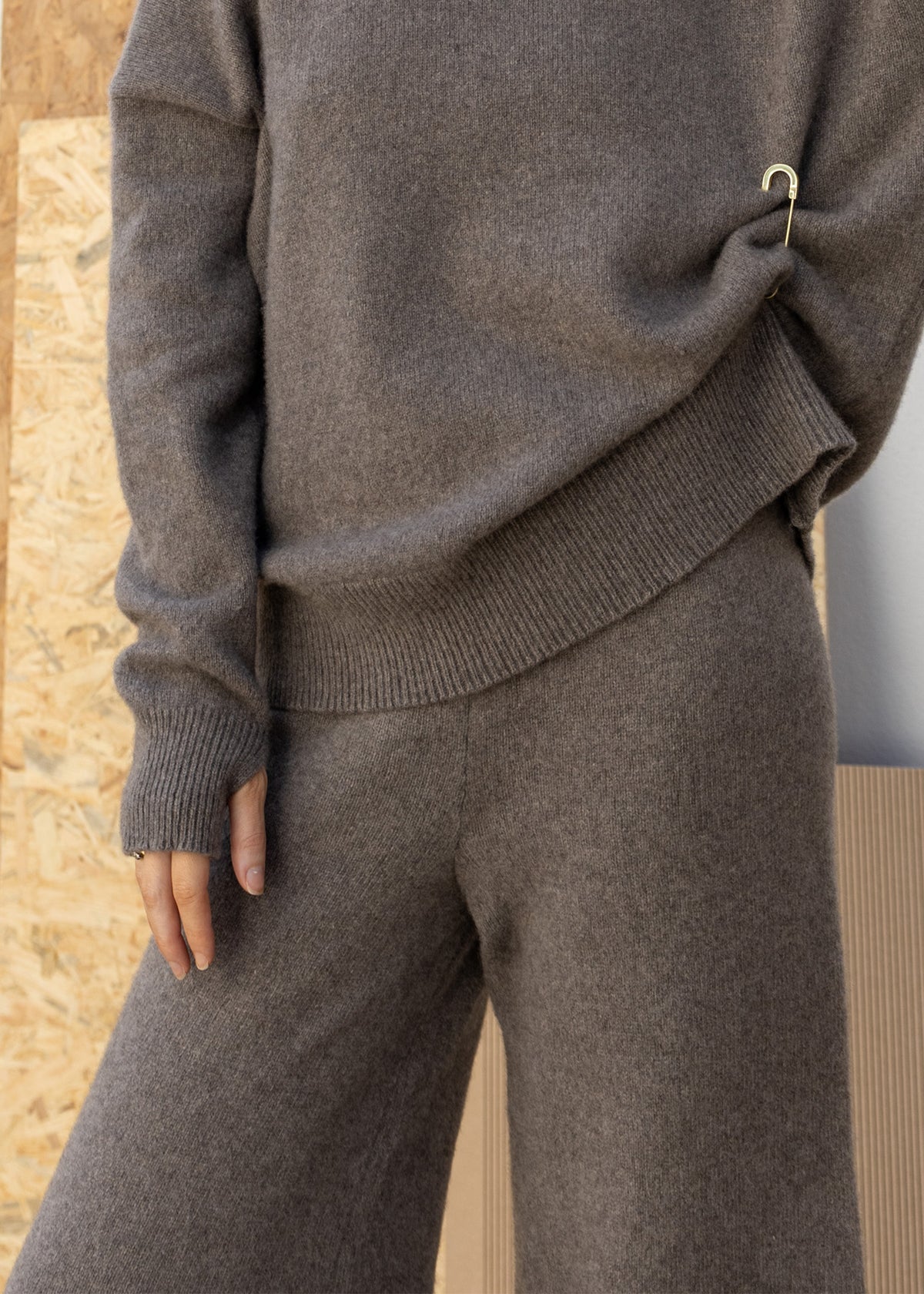 Cashmere Trouser | Mushroom