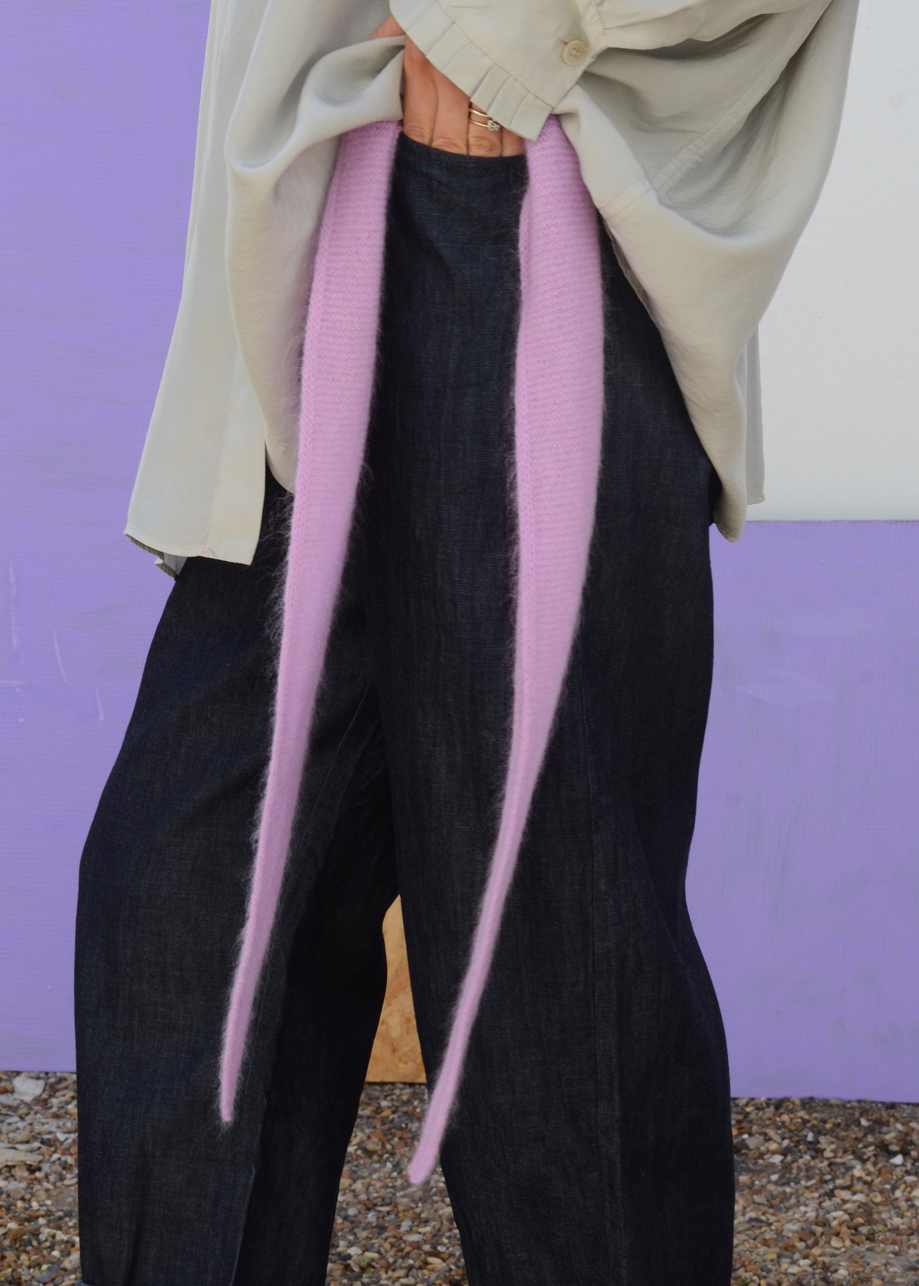 Eco Mohair Necktie | Bubblegum