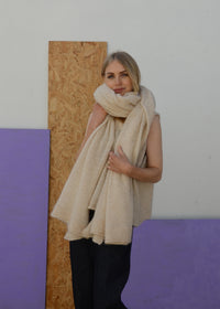 Eco Mohair Multi Functional Scarf | Buttermilk