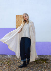 Eco Mohair Multi Functional Scarf | Buttermilk