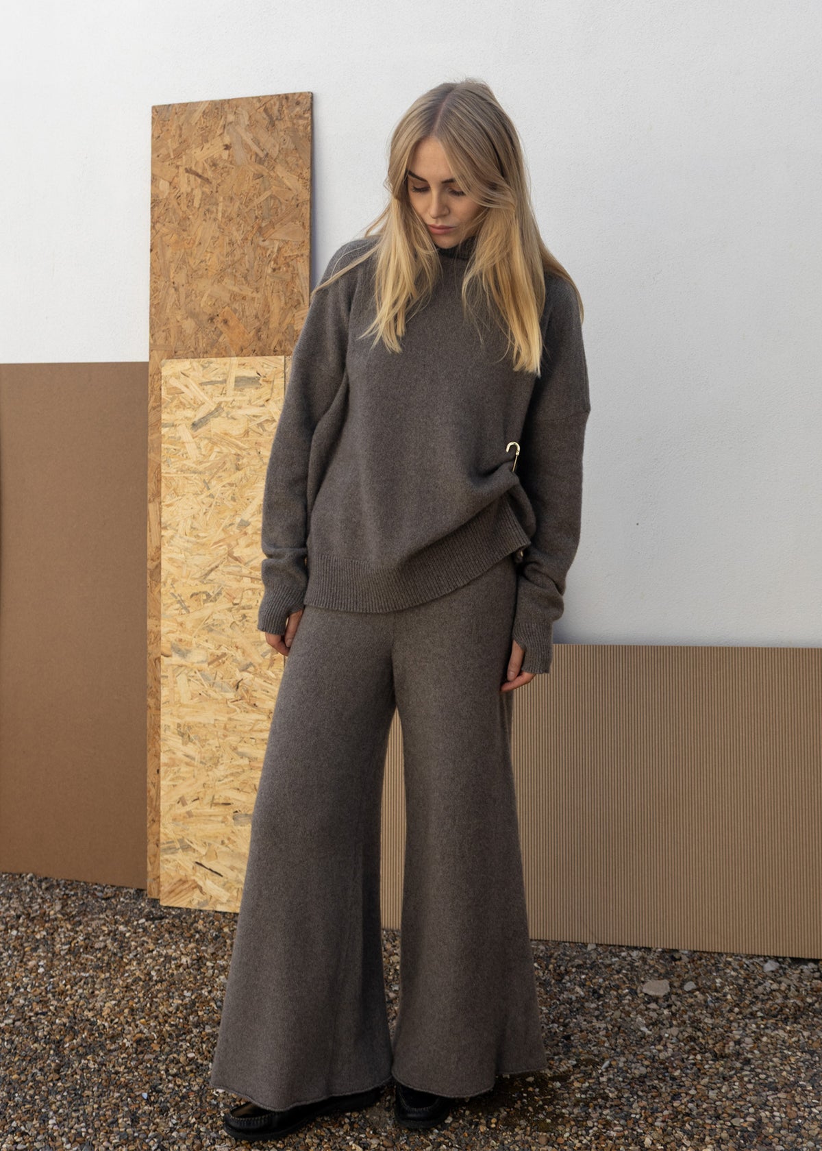 Cashmere Trouser | Mushroom