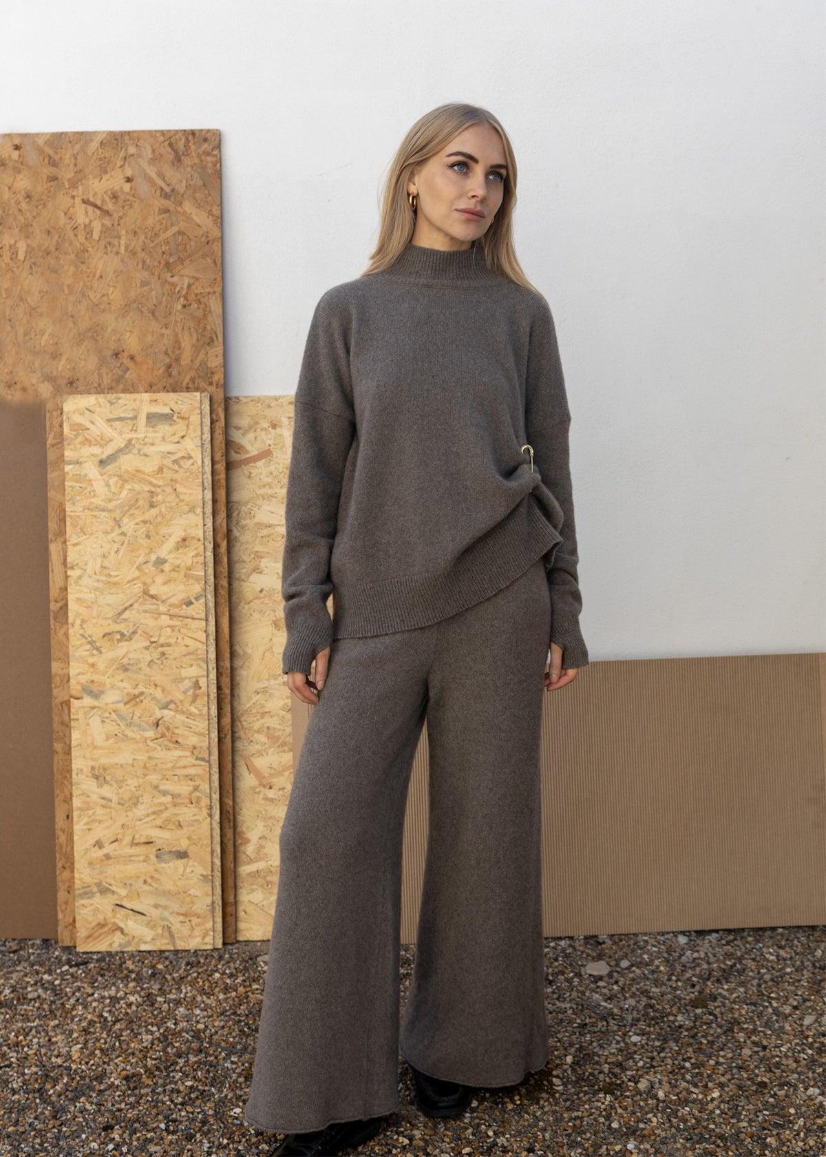 Cashmere Trouser | Mushroom