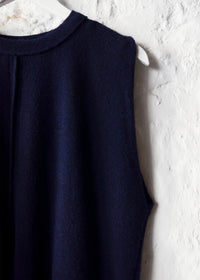 Cashmere Vest Top | Navy