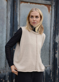 Cashmere Vest Top | Oat