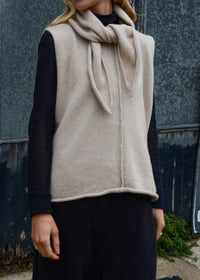 Cashmere Necktie Scarf | Oat