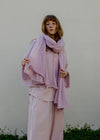 Oversize Mohair Scarf | Pale Pink