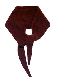 Alpaca blend necktie | Plum