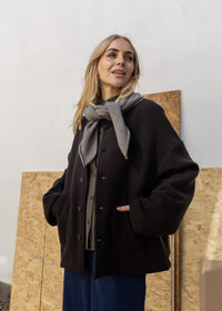 Cashmere Triangle Scarf | Mushroom