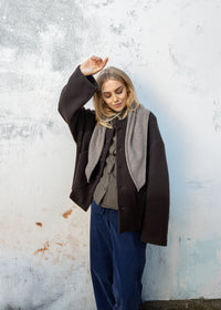 Cashmere Triangle Scarf | Mushroom