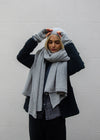 Recycled Cashmere Beanie | Silver Grey