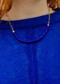 Alex Crop Sweater | Cobalt Blue